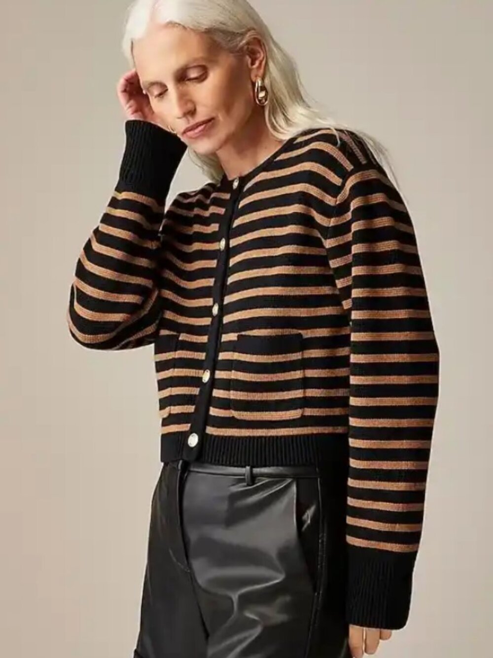 NWT $138 J. Crew Emilie Sweater Jacket - Sz M